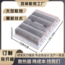 厂家供应LED路灯隧道灯投光灯冲压铝鳍片散热器150W-250W F2