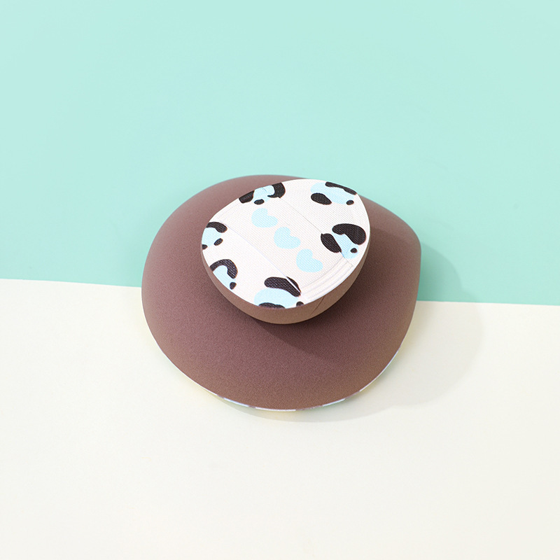 Fábrica personalizada de polvo de dedo de algodón no comer polvo espesar gota de maquillaje esponja almohadilla de aire polvo al por mayor