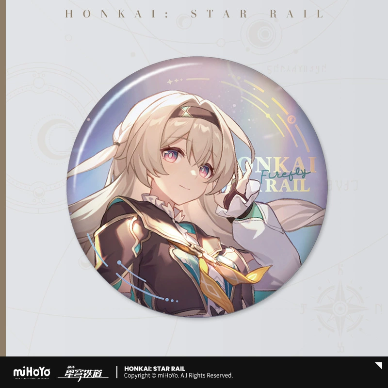 Коллекционный значок (Honkai: Star Rail) — персонаж, цветной картон на подложке, одиночный