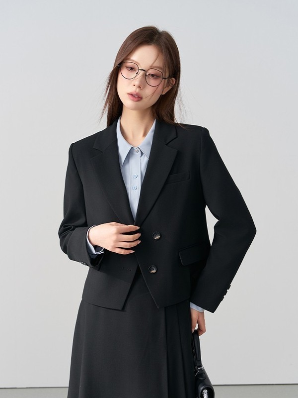 面试西装外套女职业正装通勤职场答辩穿搭小个子西服套装|undefined