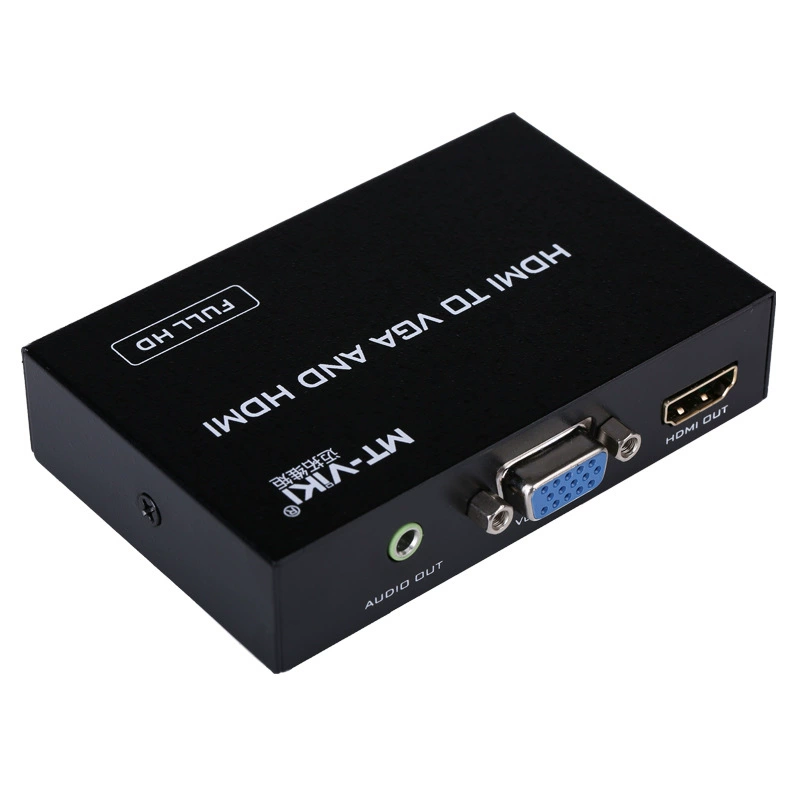 Переходник Magota Rugs HDMI на VGA + конвертер с последовательностью 3,5 мм аудио 1 к 2 выход MT-HV03