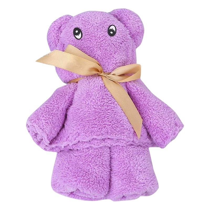 Чистый красный медведь полотенце для лица коралловый флис ежегодная встреча ручной подарок обратно подарок Взрослый Подарок Полотенце может сделать логотип