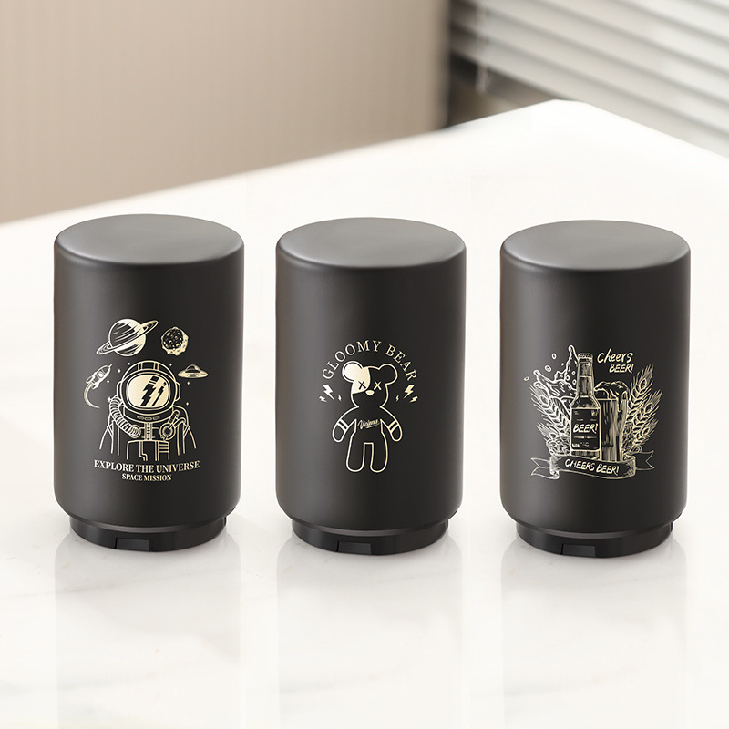 스테인레스 스틸 자동 병따개 인터넷 레드 크리에이티브 병따개 마그네틱 오프닝 병 캡 아티팩트 프레스 오픈 맥주 병따개