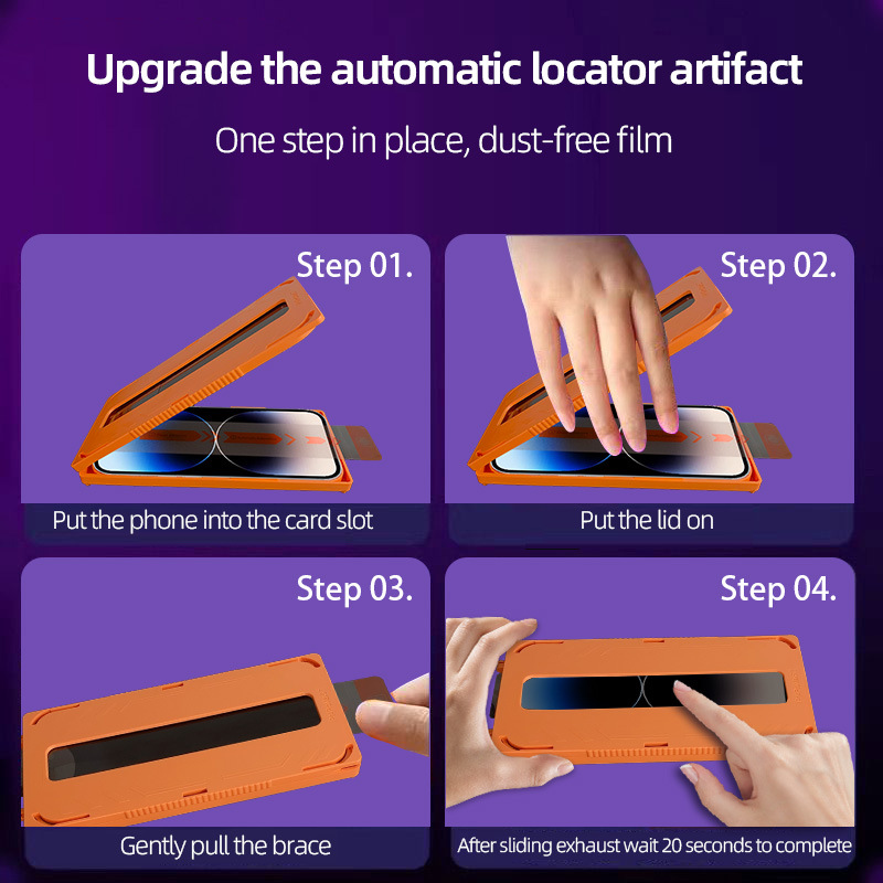 Amazon cross-border exclusivamente para iPhone16promax, segundo parche, película templada para almacén libre de polvo, película anti-phishing Apple 16