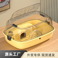 Luxury hamster cage, large space, acrylic villa indoor golden bear hamster cage, full set of special cage wholesale