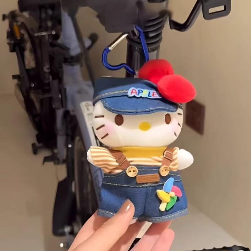 かわいいアニメハワイ水泳圏Kittyぬいぐるみストラップkt猫かばん掛けキーホルダープレゼント|undefined
