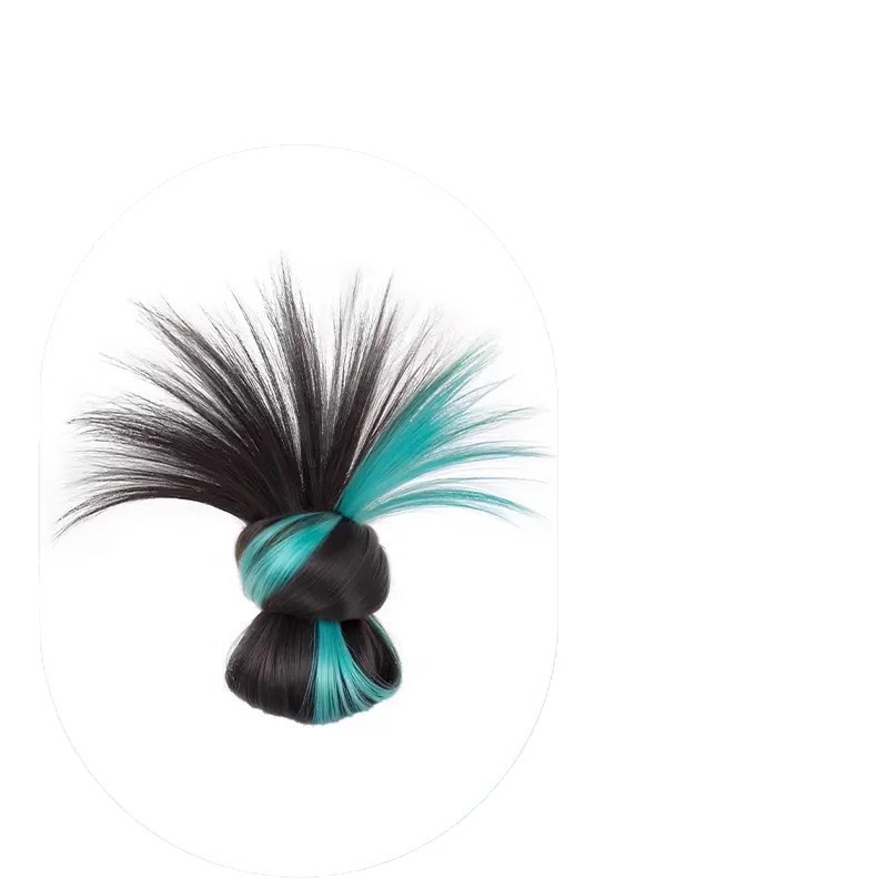 Moño Postizo con Mechas y Pinza de Garra de Fibra de Alta Temperatura para Mujeres