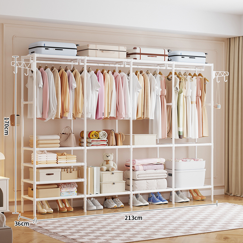 Percha de ropa multifuncional, piso, percha de ropa simple, percha de ropa para dormir, estante de ropa de moda reforzado doméstico