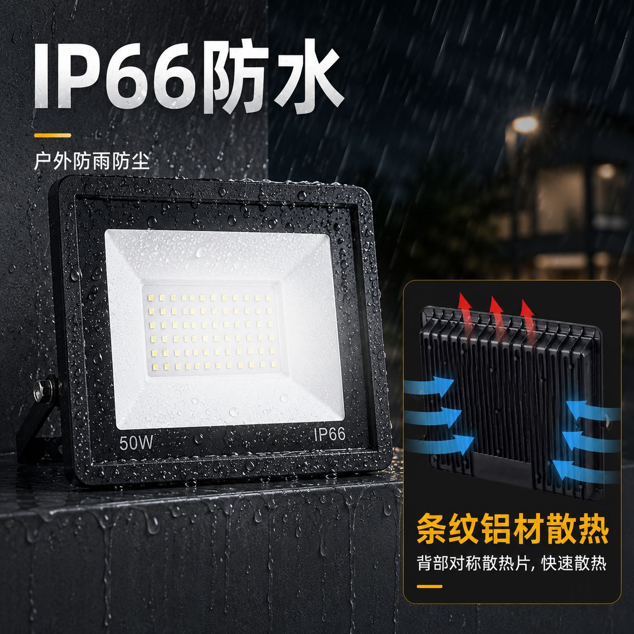 comercio exterior transfronterizo led inundación ingeniería de inundación iluminación al aire libre de alto lumen lámpara impermeable industrial
