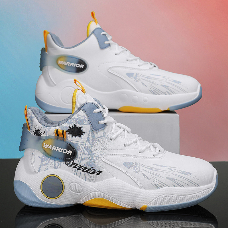Autumn New Men's Basketball Shoes Wholesale High-Top Shoes Youth Basketball Shoes Comfortable Sports Soft Sole Breathable Casual Shoes
