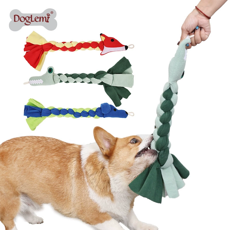 Собаки прячут еду Игрушки ручной вязки с узлами животных Игрушки домашние животные