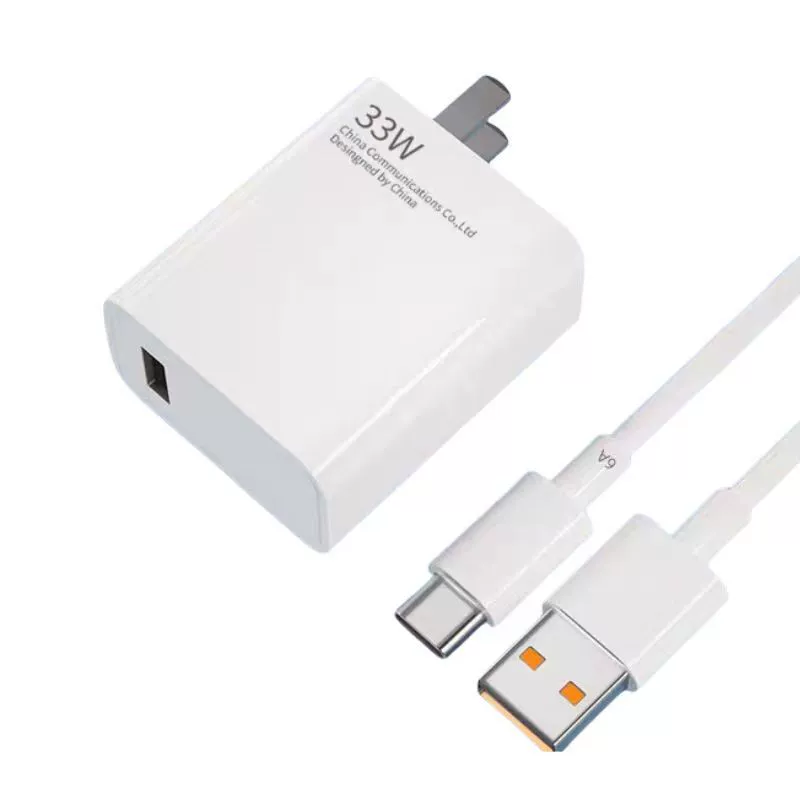 Xiaomi, совместимый мобильный телефон с USB зарядным устройством, зарядное устройство, оригинальный набор, 33W