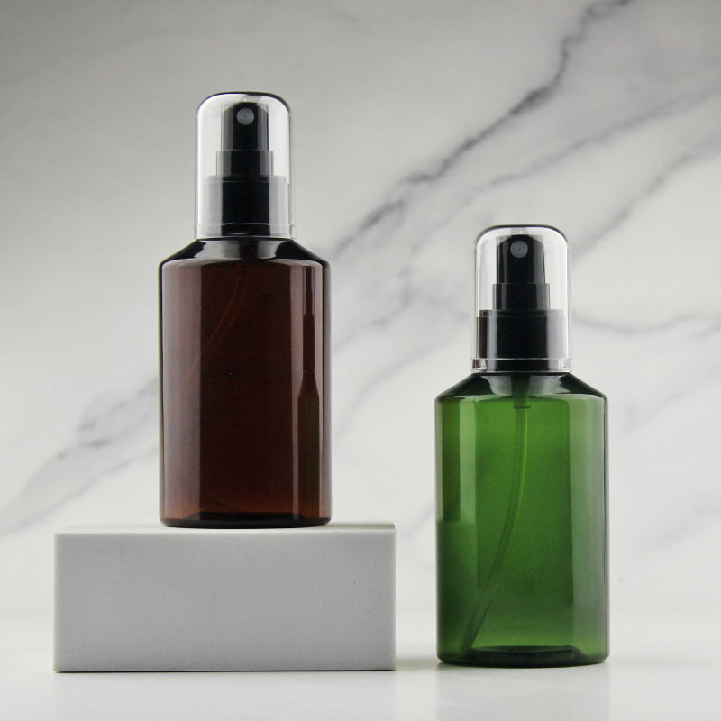 150m避光瓶斜肩瓶爽肤水喷雾瓶护肤瓶化妆品分装瓶保湿水喷瓶