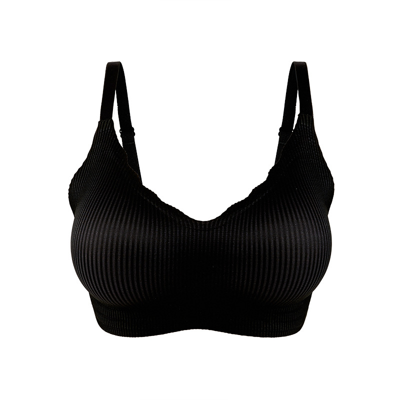 La ropa interior se selecciona estrictamente para ampliar el sujetador, pecho pequeño, grande y cómodo sin costuras engrosada Copa soporte superior, empujar hacia arriba la ropa interior inalámbrica, la belleza de nuevo