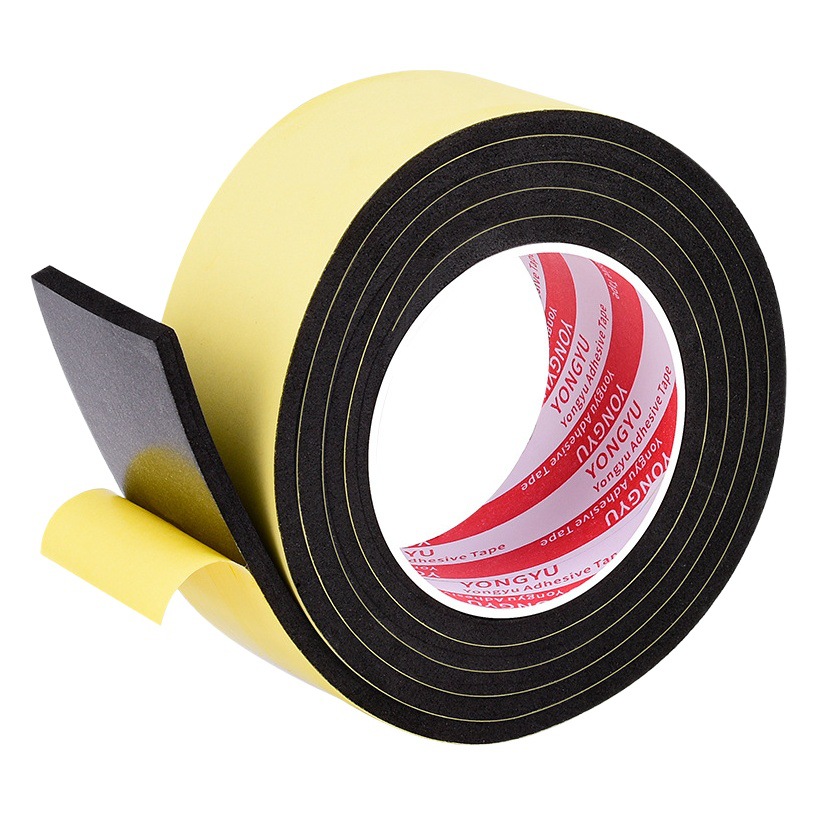 Equipo de cinta de esponja de una cara EVA, amortiguador de amortiguación, cinta de espuma fuerte, aislamiento acústico, cinta de sellado anticolisión para puertas y ventanas