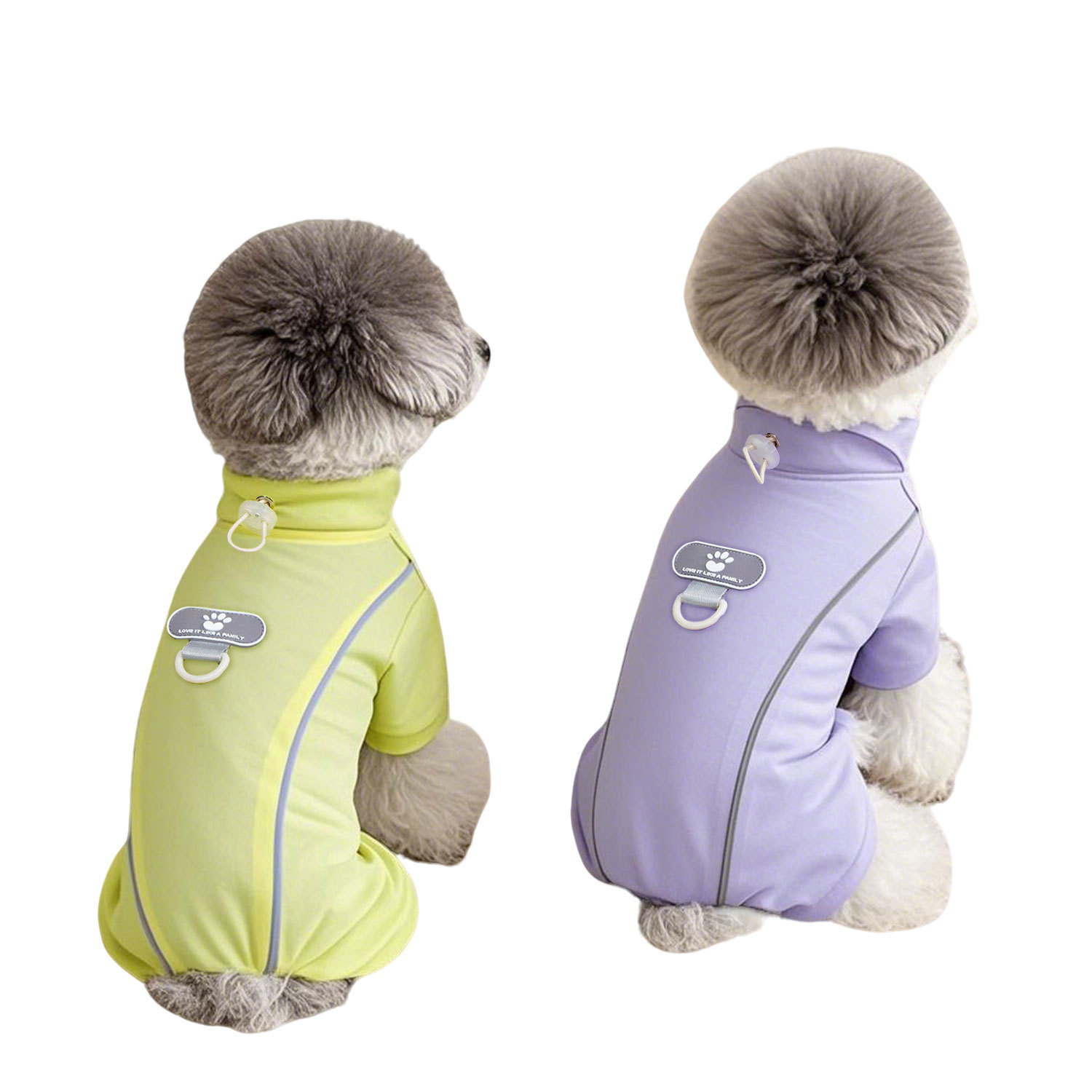 Ropa de protección solar para exteriores de cuatro patas para mascotas Ropa de tracción para perros pequeños de peluche de seda de hielo transpirable resistente a los rayos UV