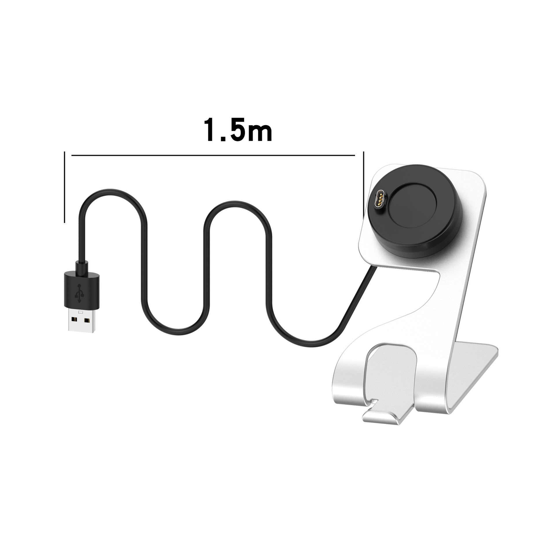 Compatible with Garmin Fenix 7/6/5 watches, Forerunner255/Venu3 second-generation aluminum alloy bracket charger details Picture