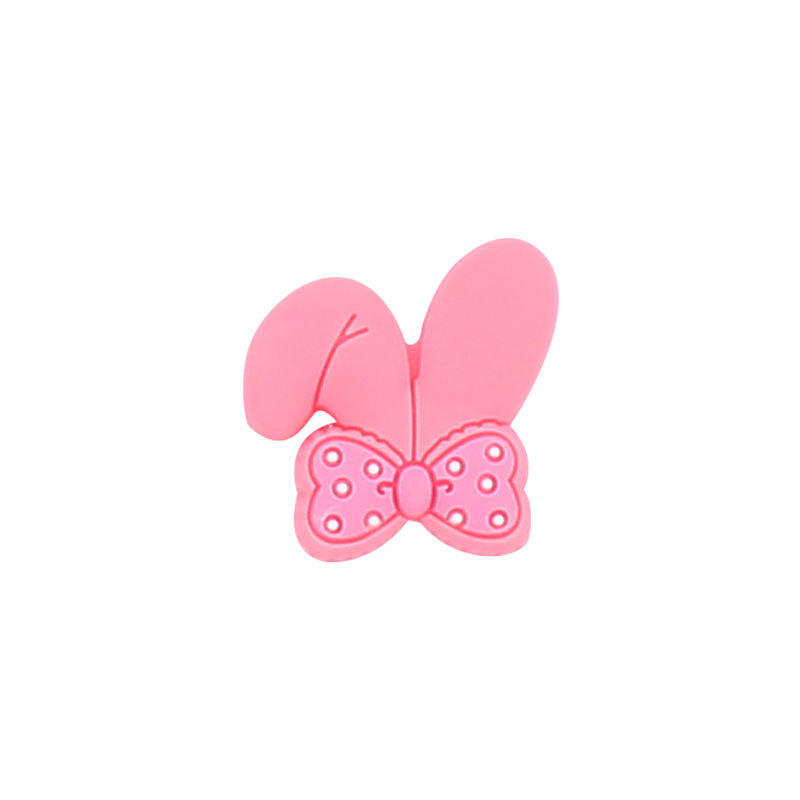 Bebé suministros de dibujos animados de silicona animal conejo mordedor arco DIY Cadena de chupete molar anti-gota cadena pequeños accesorios