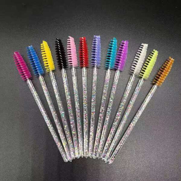 Disposable nylon curly brush for eyelashes