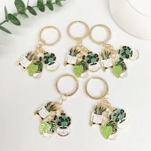 日韩时尚锌合金女士锅形钥匙扣多肉形状钥匙扣 给朋友的纪念礼物