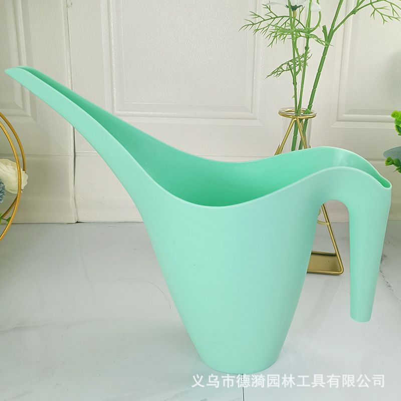 Deyi hogar boca larga riego olla planta suculenta jardinería punta boca riego hervidor de plástico hogar riego olla 1,8 litros