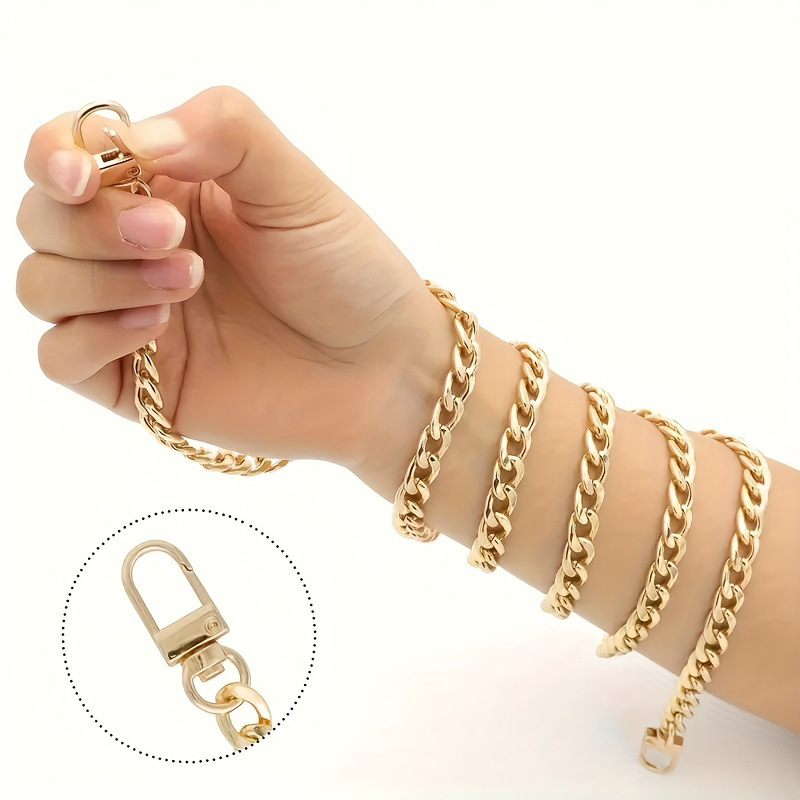 40/60/80/120cm Multi-Size Mobile Phone Chain Gold Purse Crossbody Handbag Chain Bag Extension Chain