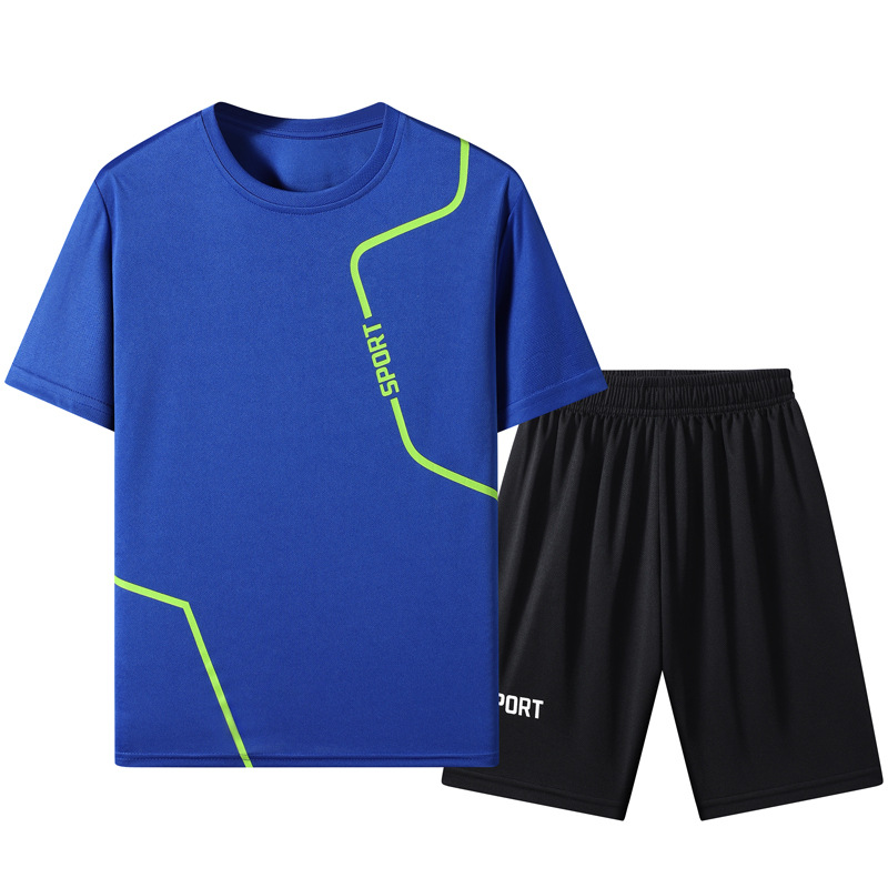 Hombres y mujeres de verano para niños nuevos trajes casuales para hombres pantalones cortos de mangas cortas pantalones de secado rápido trajes deportivos para hombres