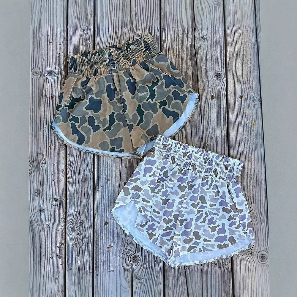 2024 Европейская и американская трансграничная женская одежда, независимая станция Amazon, международная станция, шорты с эластичной цифровой печатью 345