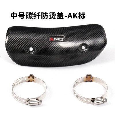 carbon fiber anti-scald plate shielding — Exhaust pipe