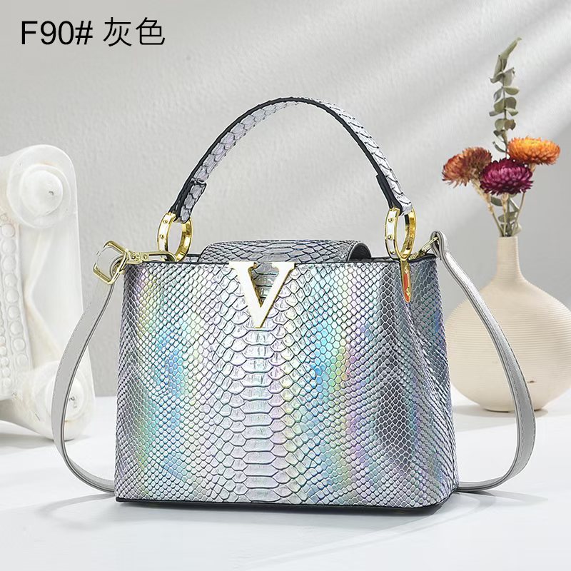 Bolso elegante y texturizado con diseño de piel de serpiente y patrón de cocodrilo, bolso versátil para llevar cruzado o al hombro, bolso informal para mujer, bolsos transfronterizos.