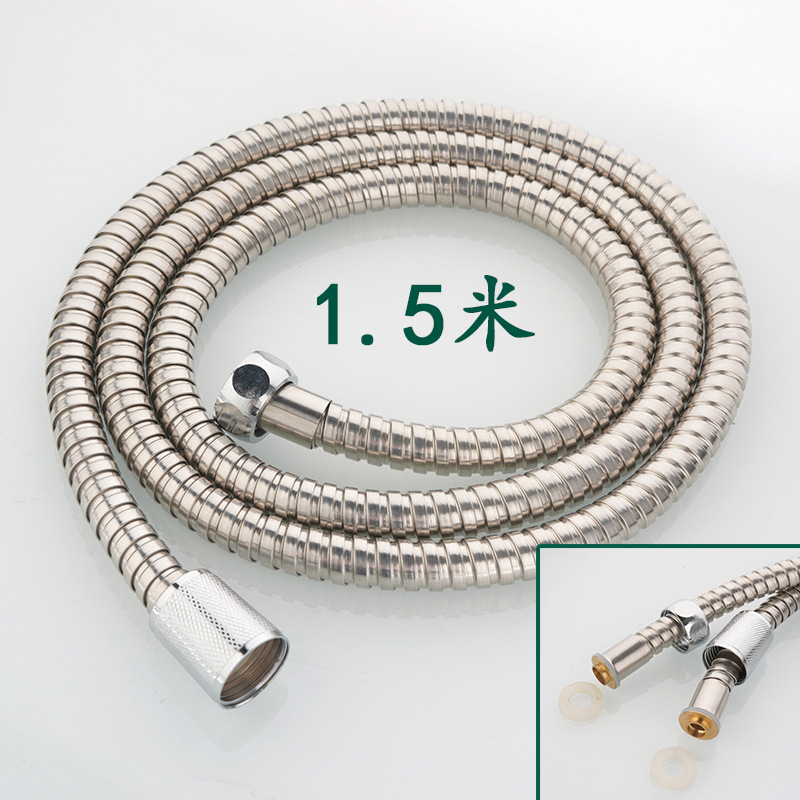 ステンレス鋼シャワーホースユニバーサルシャワーヘッド金属ホース給湯器大胆なセット水道管アクセサリー卸売|undefined