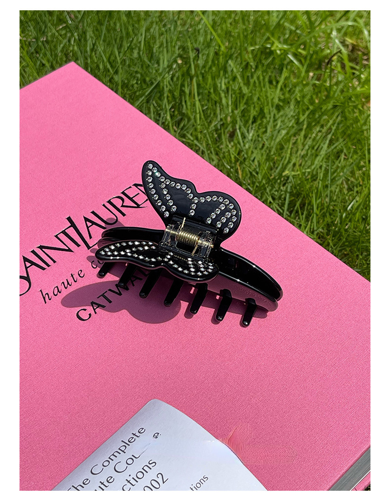 Simple Style Classic Style Butterfly Acetic Acid Sheets Inlay Rhinestones Hair Claws display picture 2