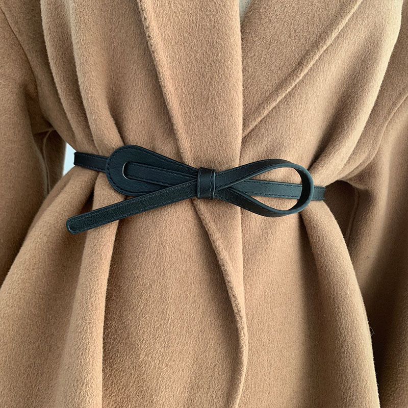 En stock nuevo cinturón de mujer vestido de suéter decorativo anudado cinturón pequeño de moda simple cinturón de mujer de moda Retro