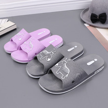 夏季PVC浴室拖鞋家居卡通情侣凉拖室内可爱洗澡防滑凉鞋女地摊