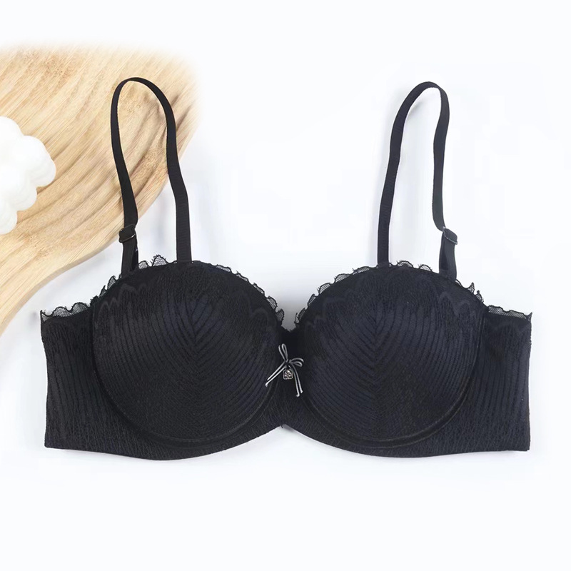 Nuevo 1 / 2 encaje mitad de taza de sostén para mujeres se reúnen en la ropa interior sexy sujetador desmontable correa de hombro image 7