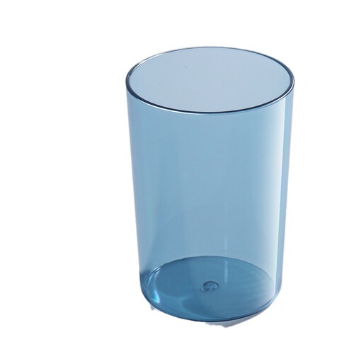 Household Mouthwash Cup Transparent Simple Couple's Toothbrush Cup Round Water Cup Business Plastic Cup Can Print LOGO