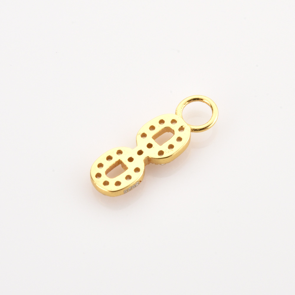 Simple Style Style 1 Piece 925 Sterling Silver Zircon Round Rectangle Pendant Jewelry Accessories