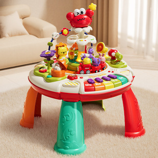 Early Education Game Table for Young Kidsren 1-3 Years Old Learning Multi-Functional Educational Baby Toy Table for Six Months and 2 Boys