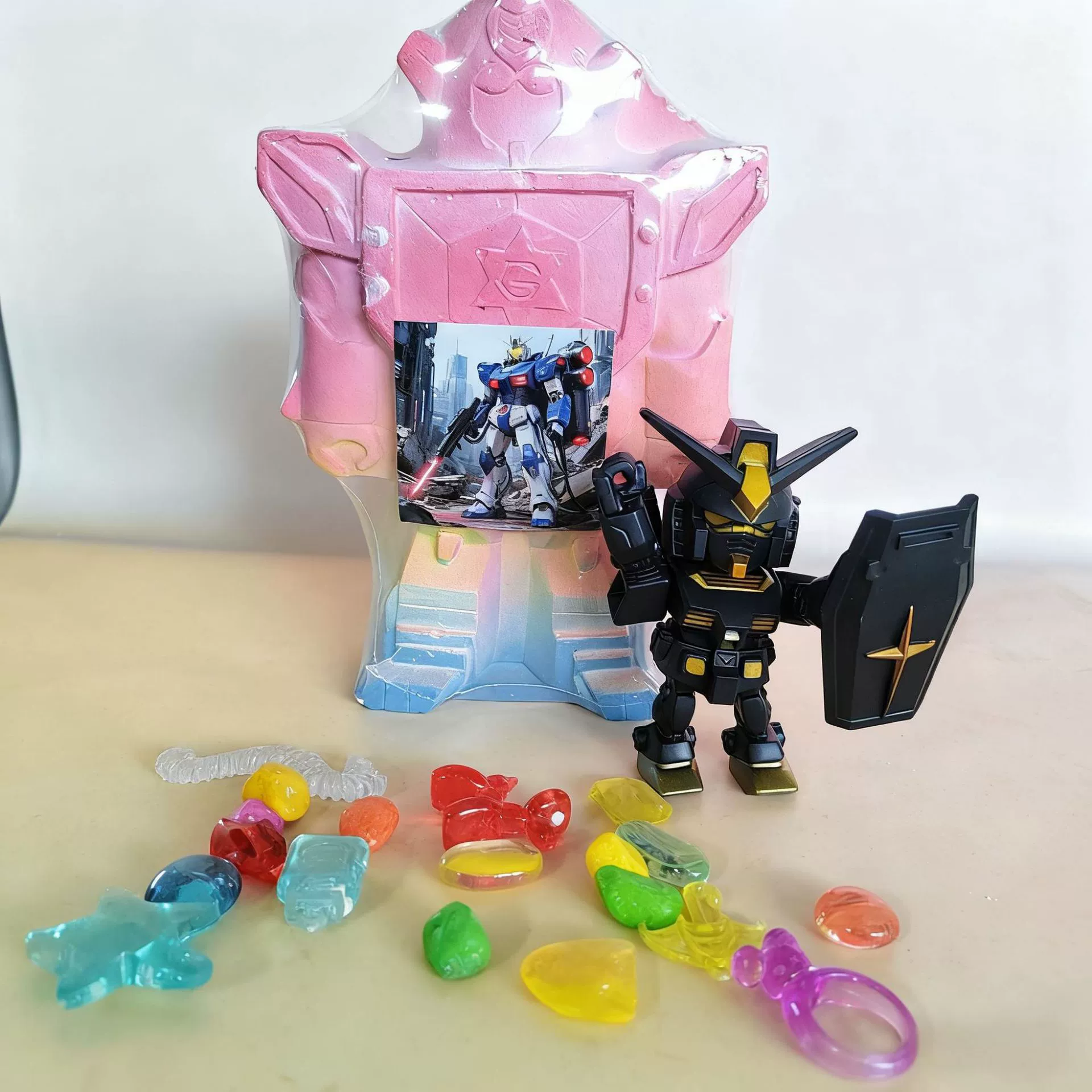 Archeological toy, mermaid, with gem