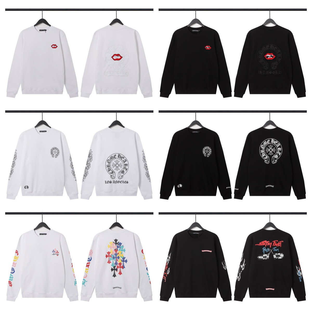 Cross-Border 2025 Hot New Style Crow Sports and Leisure Export Autum Sweatshirt Printing European and American Street Style for Men and Women
