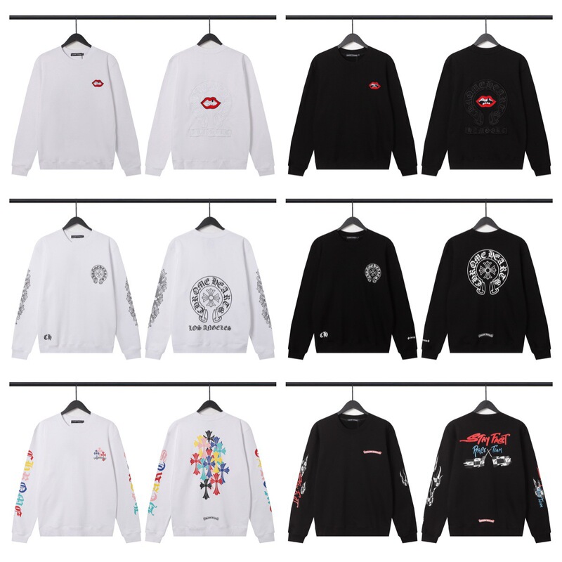 Cross-Border 2025 Hot New Style Crow Sports and Leisure Export Autum Sweatshirt Printing European and American Street Style for Men and Women