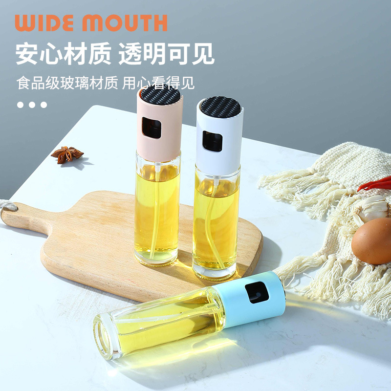 Botella de pulverización de aceite, botella de pulverización de presión, botella de pulverización de aceite, botella de vidrio para cocina doméstica, botella de pulverización de aceite para barbacoa