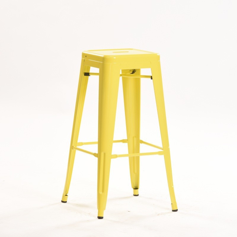 Taburete alto de hierro forjado - Para bar, restaurante y hogar - Estilo industrial - Fabricado en metal - Suministro directo de fábrica image 19