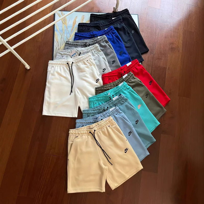 2024Dirll Style Techfleece New Men's Knitted Side-Taped Sports Casual Shorts Five-Quarter Length Pants