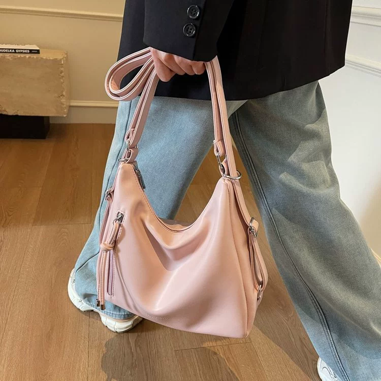 One-Shoulder Winter Bag, Korean Style, Retro Capacious Design, One Size