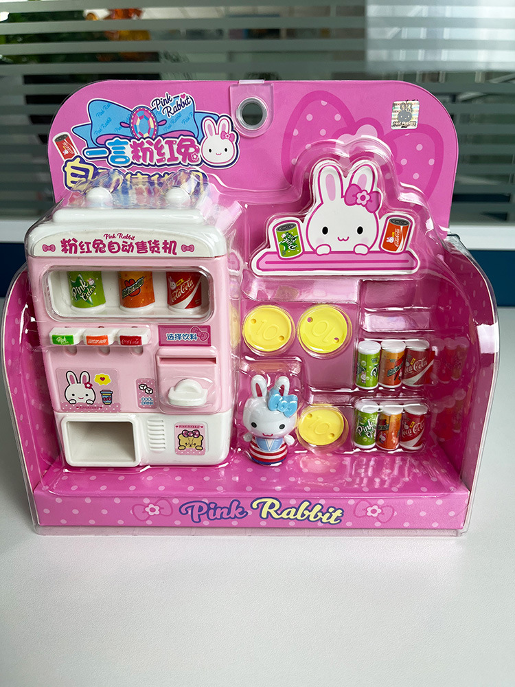 17051 conejo rosa mini máquina expendedora
