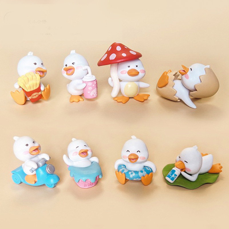 Micro paisaje creativo Happy Duck Car Aromaterapia Aire acondicionado Salida de aire Decoración de automóvil Accesorios de decoración de automóvil Daquan