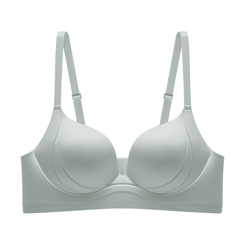 875# One-piece Silky Cool Satin Non-marking Underwear Light Luxury Fashionable Pull-up Chest-revealing Soft Support Inner 875# One-piece Silky Cool Satin Non-marking Underwear Light Luxury Fashionable Pull-up Chest-revealing Soft Support Inner
