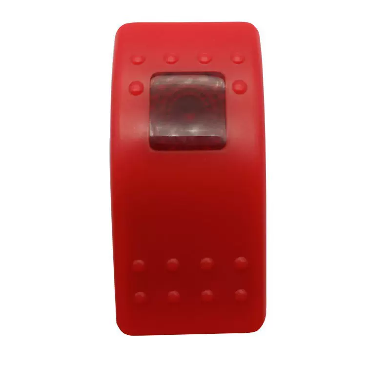 防水单方红灯12V-24V5PIN ON-OFF翘板开关  适用于改装车辆