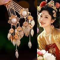 Древний стиль Hanfu покрывает расческу для волос Tang Fengming Классическая расческа для волос Древний стиль расческа для волос Yu Yu Pavilion расческа для волос